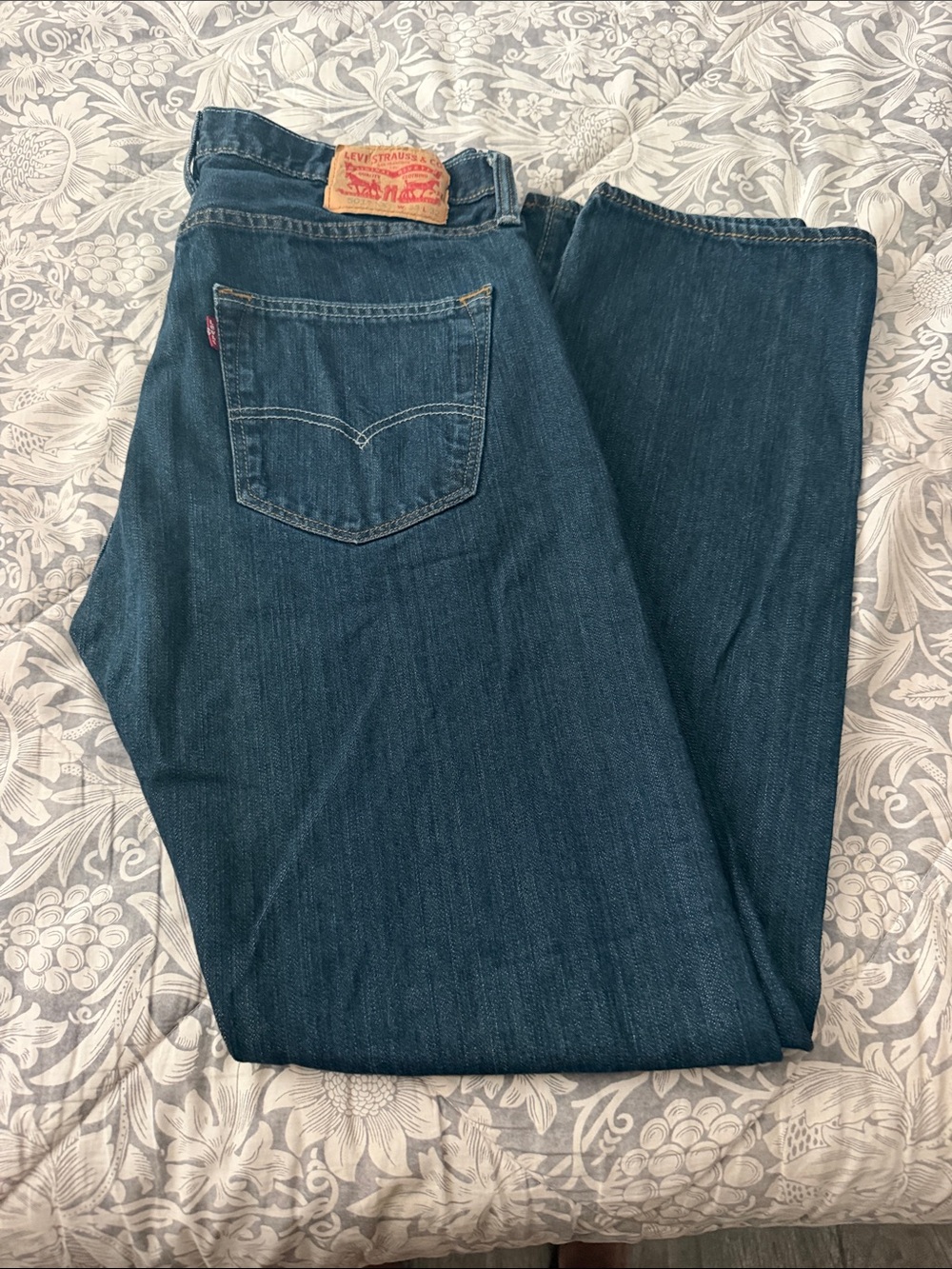 Levi's Men's Dark Blue Straight-Leg Jeans